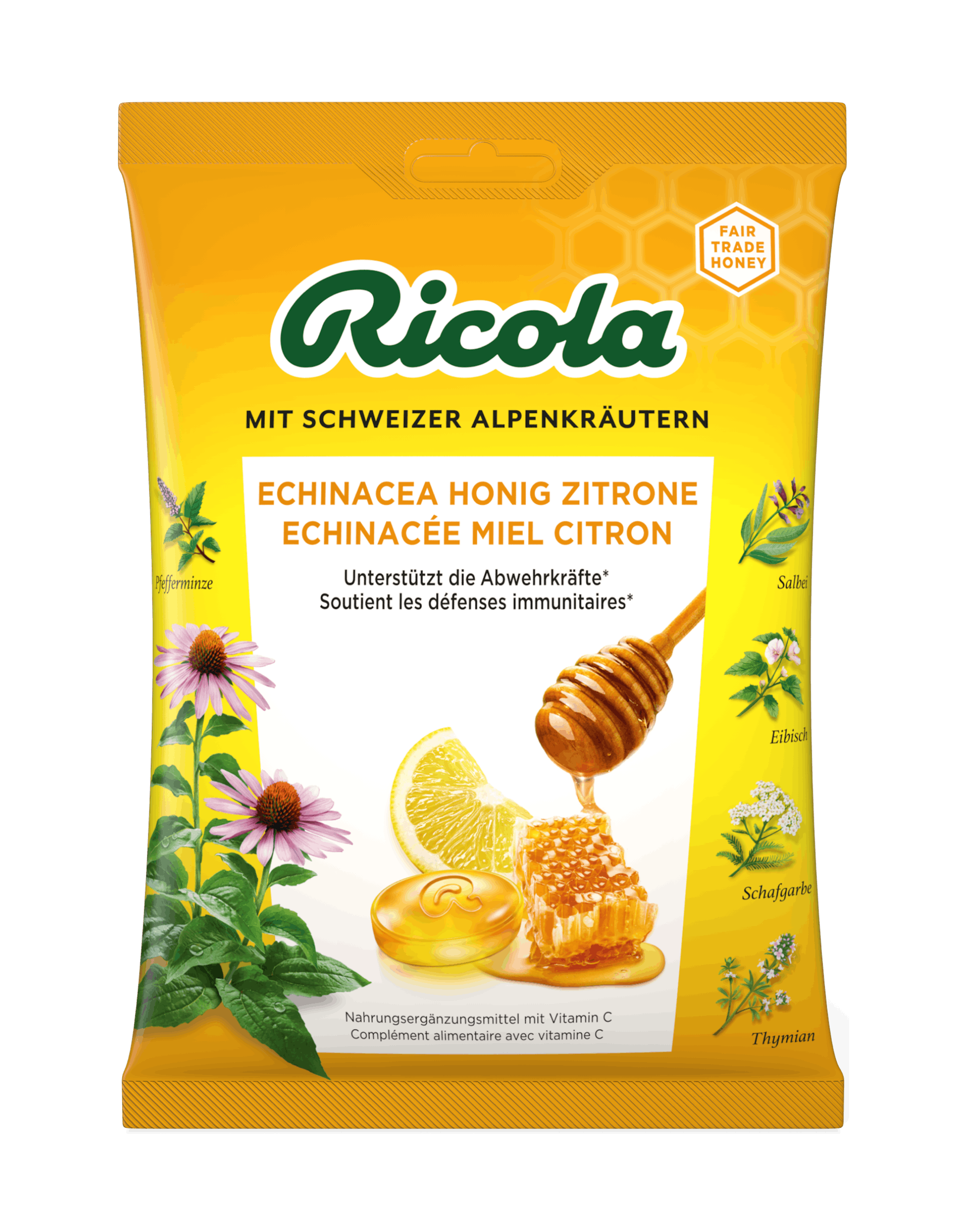 Sachet de gouttes saveur Miel Citron Echinacée
